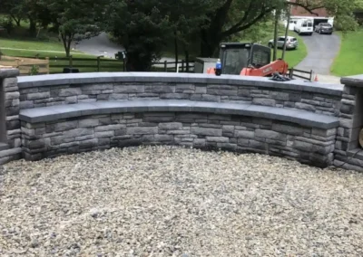 Next Level Hardscaping Stone Wall & Steps