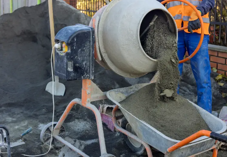 equipment rental cement mixer image